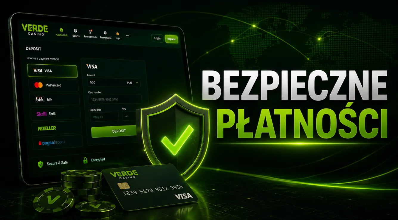 Płatności i bezpieczeństwo transakcji w Verde Casino